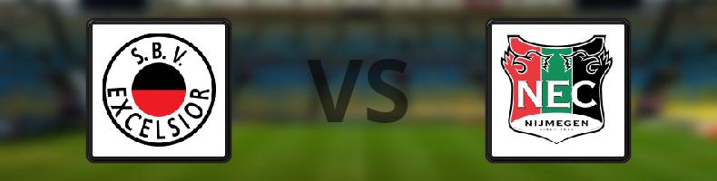 Excelsior - NEC Nijmegen odds, speltips, resultat i Eredivisie