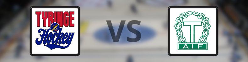 Tyringe SoSS - Tingsryd odds, speltips, resultat i HockeyEttan