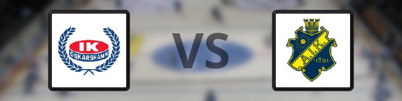 Oskarshamn - AIK odds, speltips, resultat i HockeyAllsvenskan