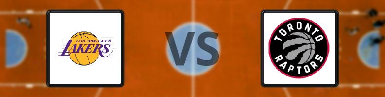 Los Angeles Lakers - Toronto Raptors odds, speltips, resultat i NBA