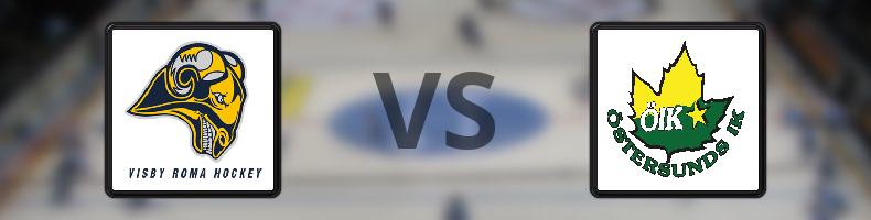 Visby/Roma HK - Östersunds IK odds, speltips, resultat i HockeyAllsvenskan