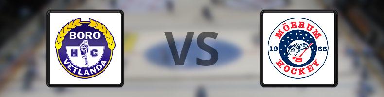 Boro/Vetlanda HC - Mörrums GoIS IK odds, speltips, resultat i HockeyEttan