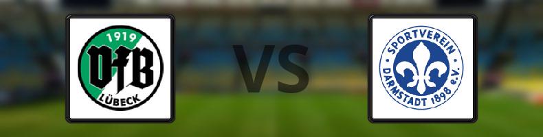 VfB Lübeck - SV Darmstadt 98 odds, speltips, resultat i Tyska cupen
