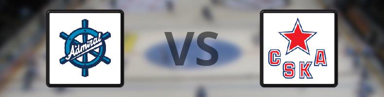 Admiral Vladivostok - CSKA Moskva odds, speltips, resultat i KHL
