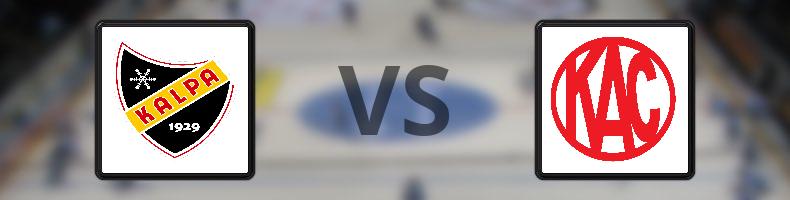 KalPa - EC KAC odds, speltips, resultat i CHL