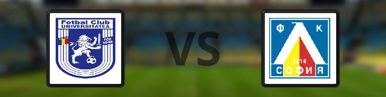 Universitatea Craiova - Levski Sofia odds, speltips, resultat i Champions League