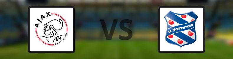 Ajax - Heerenveen odds, speltips, resultat i Eredivisie