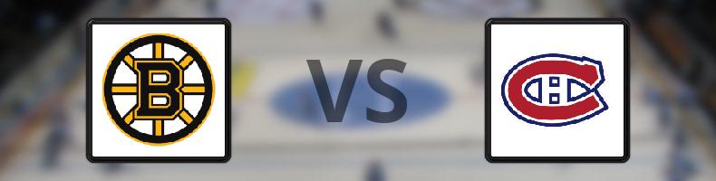 Boston Bruins - Montreal Canadiens odds, speltips, resultat i NHL