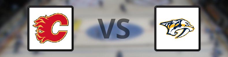 Calgary Flames - Nashville Predators odds, speltips, resultat i NHL