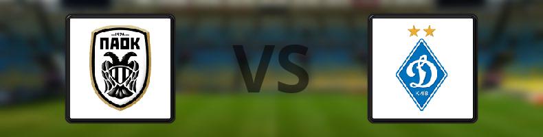 Paok - Dynamo Kiev odds, speltips, resultat i Europa League