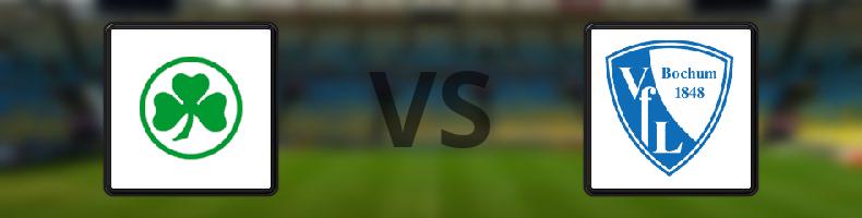 Greuther Fürth - Bochum odds, speltips, resultat i Tyska cupen