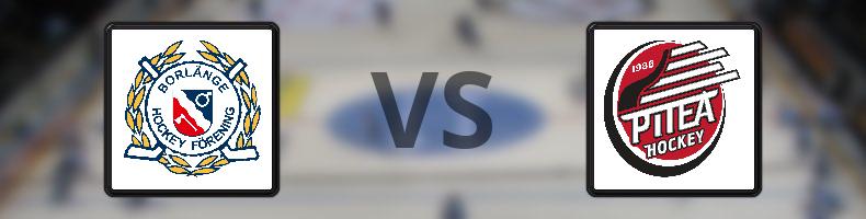 Borlänge HF - Piteå HC odds, speltips, resultat i HockeyEttan