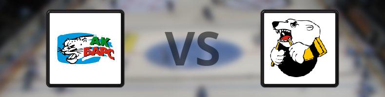 AK Bars Kazan - Traktor Chelyabinsk odds, speltips, resultat i KHL