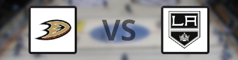 Anaheim Ducks - Los Angeles Kings odds, speltips, resultat i NHL