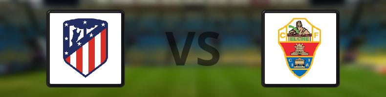 Atlético Madrid - Elche odds, speltips, resultat i La Liga