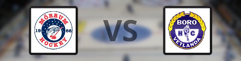 Mörrums GoIS IK - Boro/Vetlanda HC odds, speltips, resultat i HockeyEttan