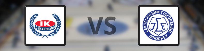 Oskarshamn - Leksand odds, speltips, resultat i HockeyAllsvenskan