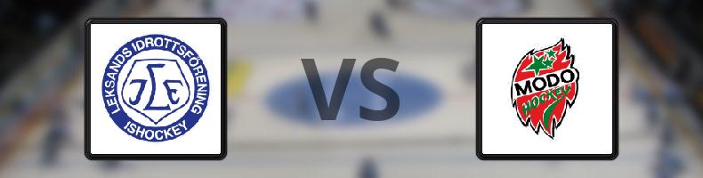 Leksand - MODO odds, speltips, resultat i SHL