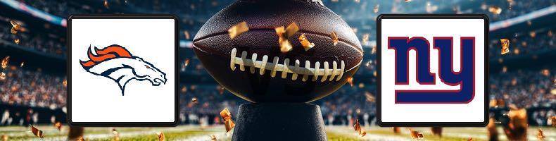 Denver Broncos - New York Giants odds, speltips, resultat i NFL