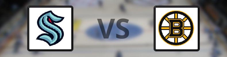 Seattle Kraken - Boston Bruins odds, speltips, resultat i NHL