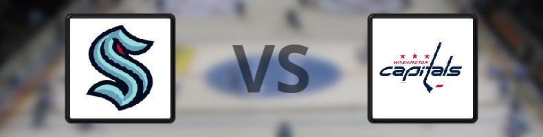Seattle Kraken - Washington Capitals odds, speltips, resultat i NHL