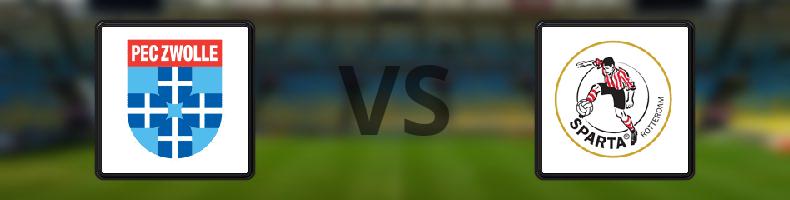 Zwolle - Sparta Rotterdam odds, speltips, resultat i Eredivisie