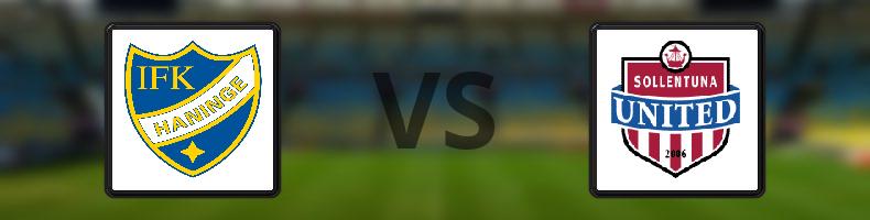 IFK Haninge - Sollentuna FK odds, speltips, resultat i Division 1