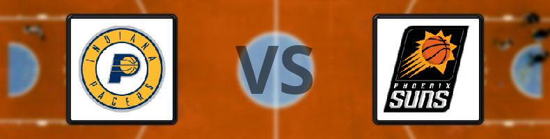 Indiana Pacers - Phoenix Suns odds, speltips, resultat i NBA