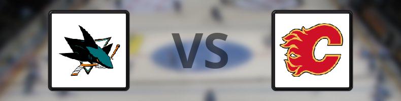 San José Sharks - Calgary Flames odds, speltips, resultat i NHL