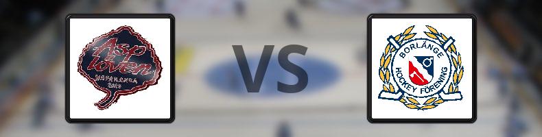 Asplöven HC - Borlänge HF odds, speltips, resultat i HockeyEttan