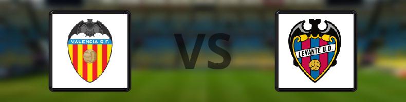 Valencia - Levante odds, speltips, resultat i La Liga