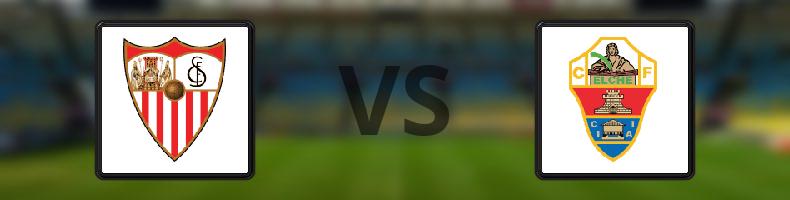 Sevilla - Elche odds, speltips, resultat i La Liga