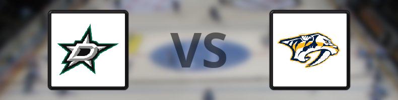 Dallas Stars - Nashville Predators odds, speltips, resultat i NHL