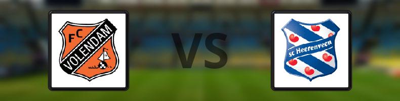 Volendam - Heerenveen odds, speltips, resultat i Eredivisie