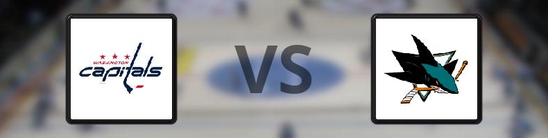 Washington Capitals - San José Sharks odds, speltips, resultat i NHL