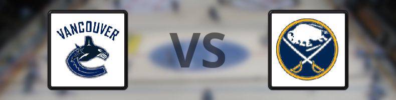 Vancouver Canucks - Buffalo Sabres odds, speltips, resultat i NHL