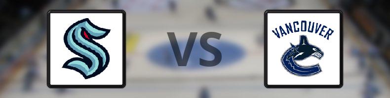 Seattle Kraken - Vancouver Canucks odds, speltips, resultat i NHL