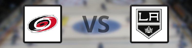 Carolina Hurricanes - Los Angeles Kings odds, speltips, resultat i NHL
