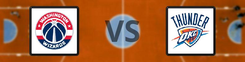 Washington Wizards - Oklahoma City Thunder odds, speltips, resultat i NBA