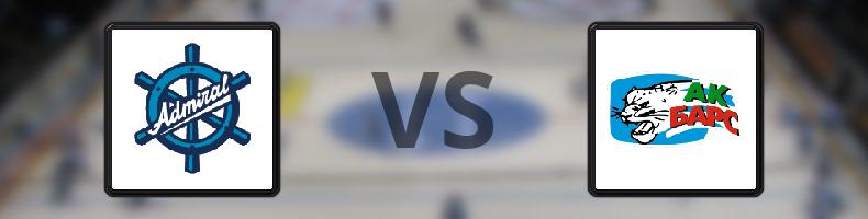 Admiral Vladivostok - AK Bars Kazan odds, speltips, resultat i KHL