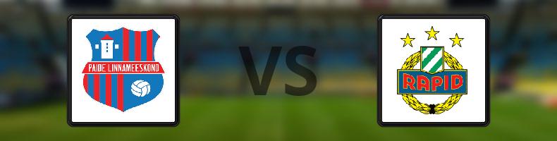 Paide LM - Rapid Wien odds, speltips, resultat i Conference League