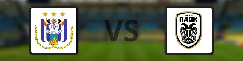 Anderlecht - Paok odds, speltips, resultat i Europa League