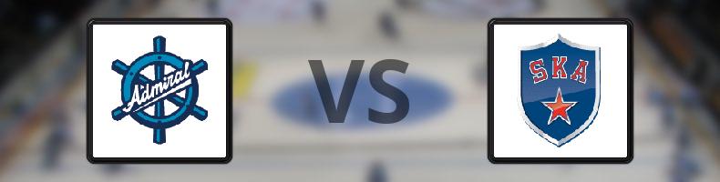 Admiral Vladivostok - SKA St Petersburg odds, speltips, resultat i KHL