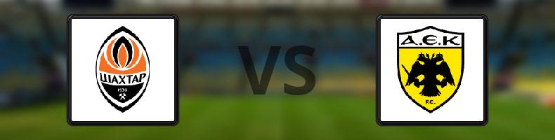 Shakhtar Donetsk - AEK Aten odds, speltips, resultat i Champions League