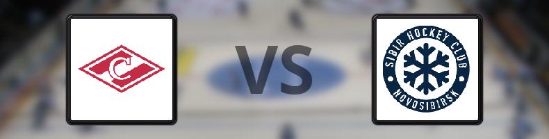 Spartak Moskva - Sibir Novosibirsk odds, speltips, resultat i KHL