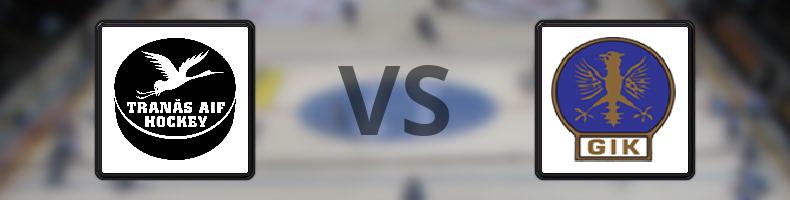 Tranås AIF IF - Grums IK Hockey odds, speltips, resultat i HockeyEttan