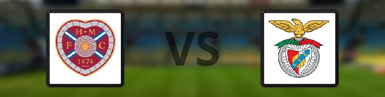 Hearts - Benfica odds, speltips, resultat i Europa League