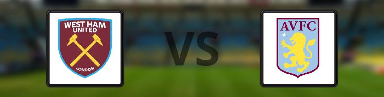 West Ham - Aston Villa odds, speltips, resultat i Premier League