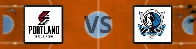 Portland Trail Blazers - Dallas Mavericks odds, speltips, resultat i NBA
