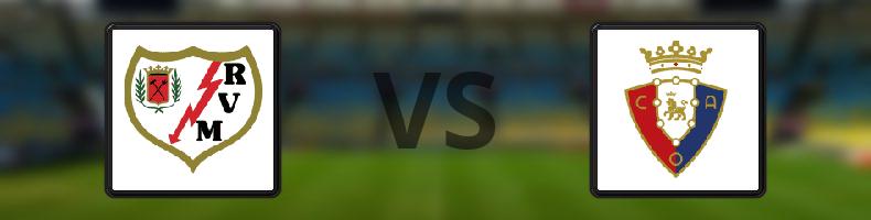 Rayo Vallecano - Osasuna odds, speltips, resultat i La Liga